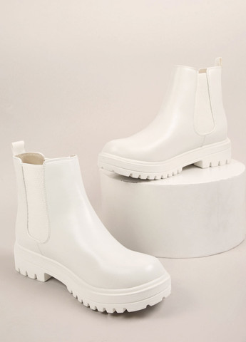 Осенние ботильоны челси SHEIN без декора из искусственной кожи