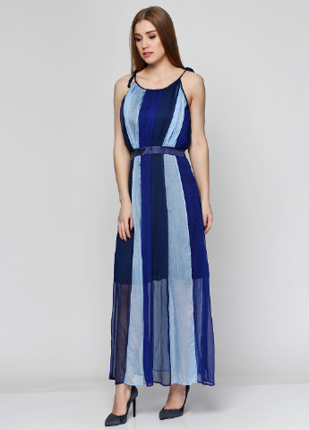 Синее кэжуал платье Silvian Heach в полоску