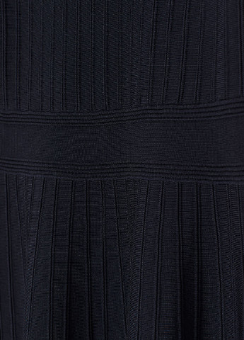 Темно-синее кэжуал платье H&M однотонное