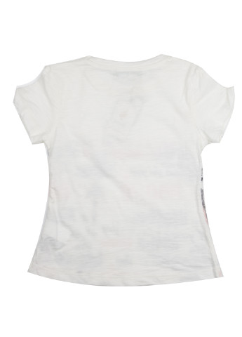 Молочная летняя футболка с коротким рукавом Cichlid