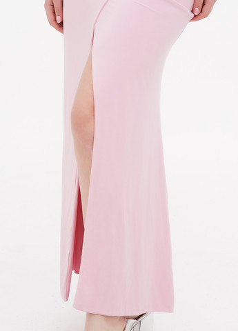 Світло-рожева кежуал сукня на запах Boohoo однотонна