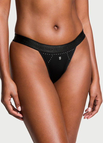 Черный демисезонный комплект (бюстгальтер, трусики) Victoria's Secret