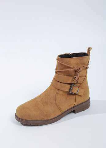 Осенние ботинки SHEIN с пряжкой тканевые, из искусственной замши