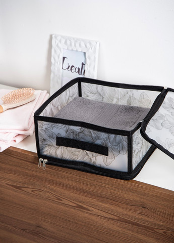 Кошик з кришкою та блискавкою, 30x28x15 см IDEA HOME (330253966)