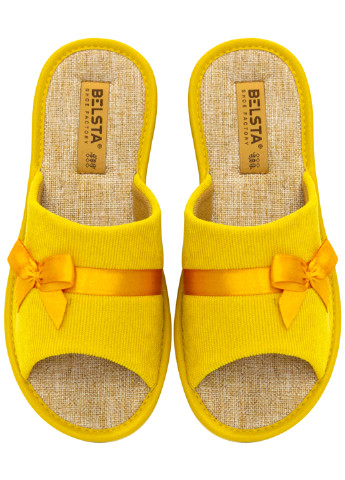 Желтые женские тапочки Белста - фото