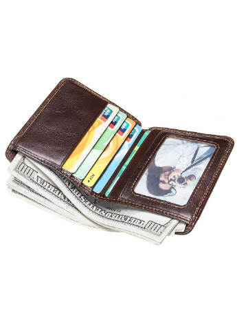 Чоловік шкіряний гаманець 10,5х8,4х1,5 см Vintage (229460979)