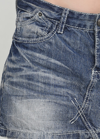 Синяя джинсовая однотонная юбка Fresh Made мини