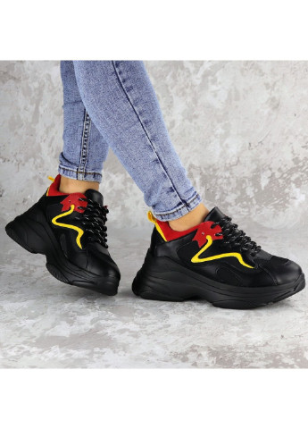 Чорні осінні кросівки жіночі noby 2138 38 24 см чорний Fashion