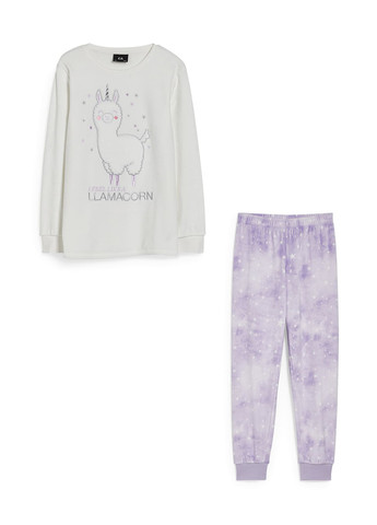 Комбинированная демисезонная пижама (свитшот, брюки) свитшот + брюки C&A