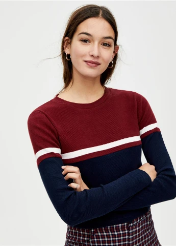 Бордовий демісезонний джемпер джемпер Pull & Bear