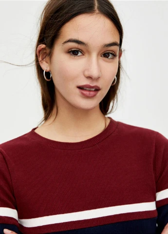 Бордовий демісезонний джемпер джемпер Pull & Bear