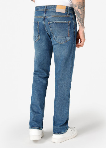 Синие демисезонные прямые джинси Colin's
