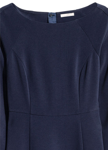 Темно-синя кежуал сукня дзвін H&M однотонна