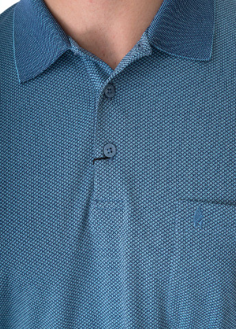 Голубой футболка-поло для мужчин Ragman однотонная