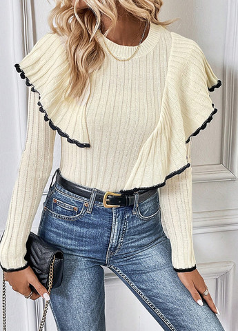 Айвори демисезонный джемпер джемпер SHEIN