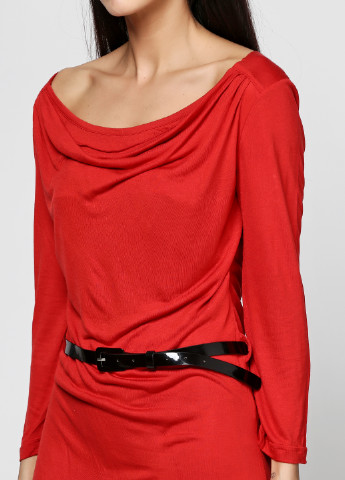 Красное кэжуал платье Zalando однотонное