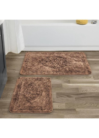 Коврик в ванную Damaks AR-A107217-Brown 120х70 см коричневый Arya (253526694)