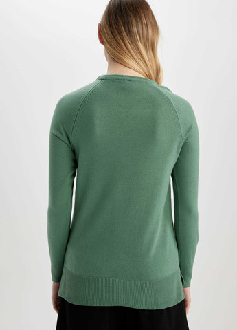 Зеленый демисезонный свитер джемпер DeFacto