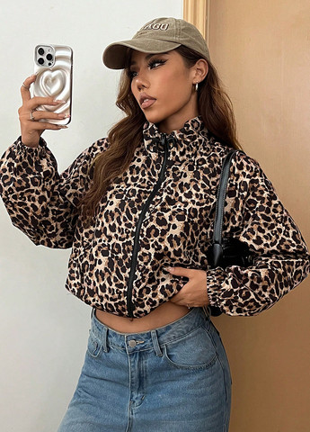 Комбінована демісезонна куртка SHEIN