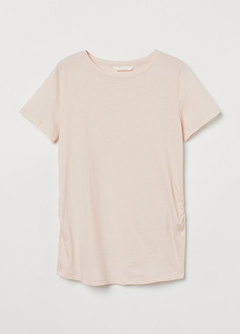 Персиковая летняя футболка для беременных H&M