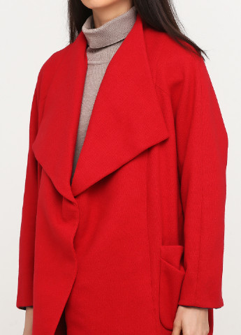 Красное демисезонное Пальто однобортное Only