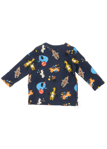 Темно-синий демисезонный кэжуал лонгслив H&M