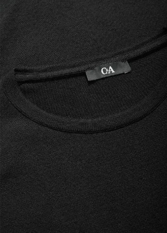 Чорна кежуал сукня сукня светр C&A однотонна