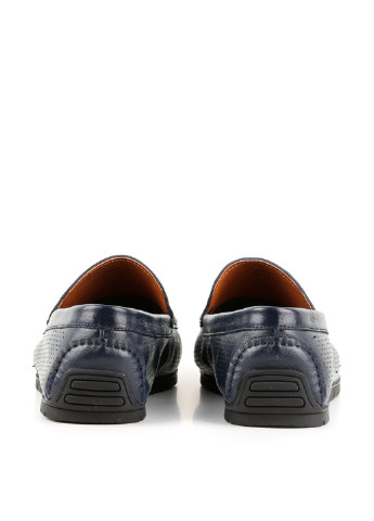Темно-синие мокасины Le'BERDES