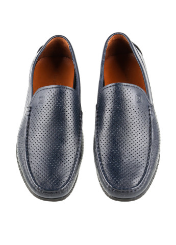 Темно-синие мокасины Le'BERDES