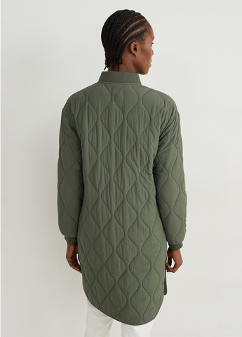 Оливковая (хаки) демисезонная куртка куртка-пальто C&A