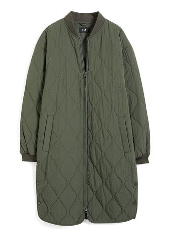 Оливковая (хаки) демисезонная куртка куртка-пальто C&A