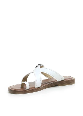 Белые шлепанцы Michael Kors