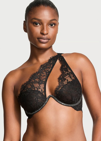 Чорний демісезонний комплект (бюстгальтер, трусики) Victoria's Secret