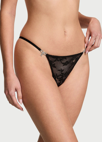 Чорний демісезонний комплект (бюстгальтер, трусики) Victoria's Secret