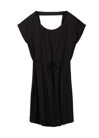 Черное кэжуал платье Tom Tailor однотонное