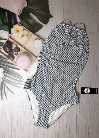 Синій літній суцільний купальник суцільний Boohoo