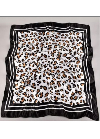 Ультрамодный платок леопардовой расцветки, 90*90см Mulberry леопардовый белый пляжный атлас