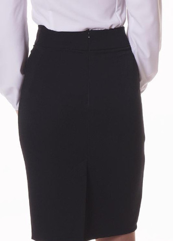 Черная офисная однотонная юбка ITSMINE карандаш