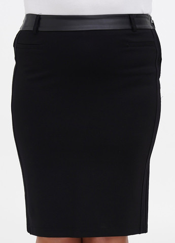 Черная кэжуал однотонная юбка Fiorella Rubino карандаш