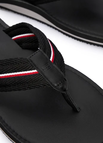 Черные кэжуал вьетнамки Tommy Hilfiger