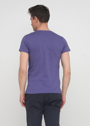 Світло-фіолетова футболка з коротким рукавом Dinersi