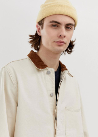 Молочная демисезонная куртка джинсовая Weekday