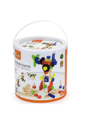 Конструктор Набір будівельних блоків 68 деталей (50382) Viga Toys Набор строительных блоков 68 деталей (249608600)