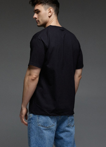 Чорна футболка чоловіча з коротким рукавом Aspirine