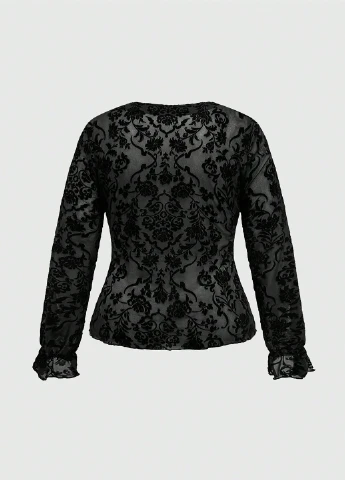 Чорна блуза SHEIN
