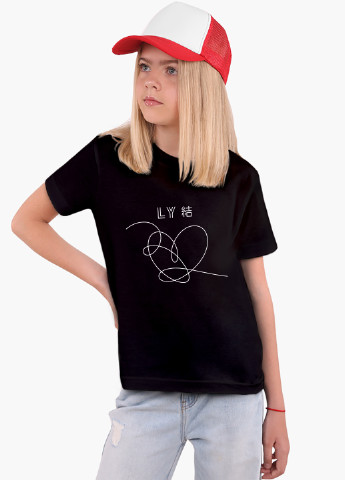 Черная демисезонная футболка детская бтс (bts)(9224-1080) MobiPrint