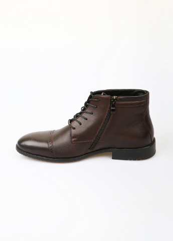 Темно-коричневые осенние ботинки No Brand