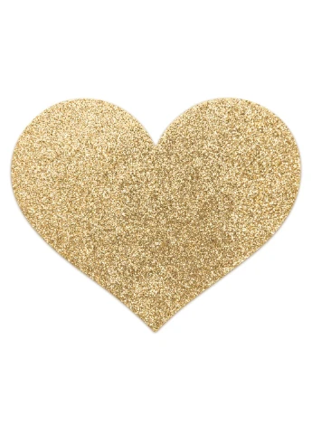 Пестіс - стикини - Flash Heart Gold, наклейки на соски Bijoux Indiscrets (255247650)