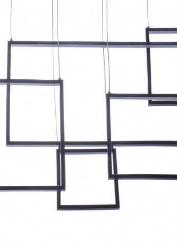 Светильник потолочный подвесной светодиодный современный BL-551S/120W WW BK Brille (253893710)