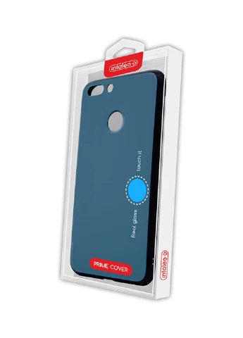 Чехол (Real Glass) для Huawei P Smart (синий) Intaleo для Huawei P Smart (синий) (131340202)